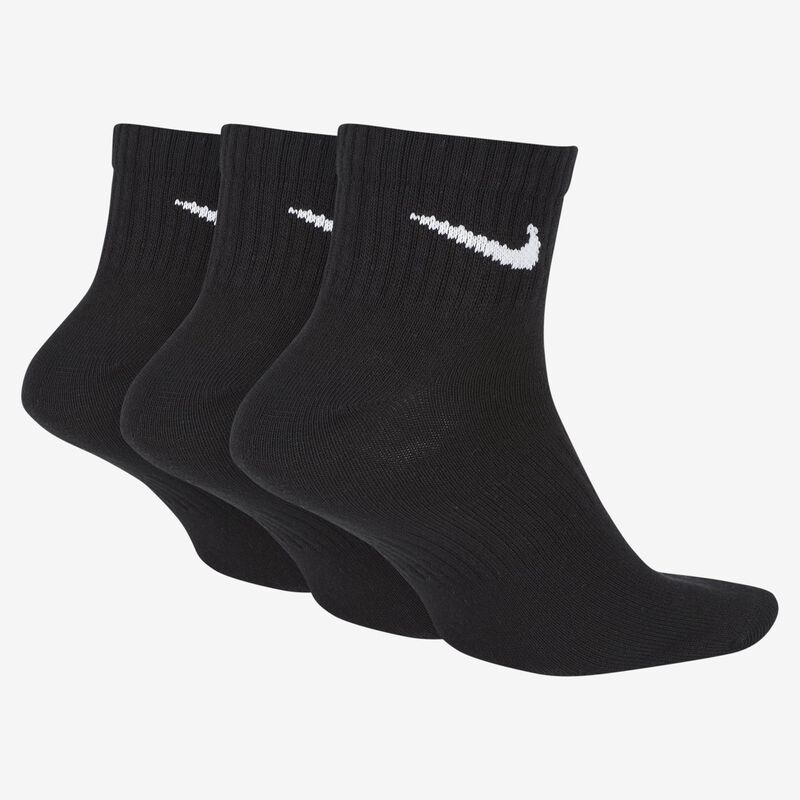 Nike Calcetines Everyday Lightweight Cortos 3 Pares, NEGRO, hi-res image number null