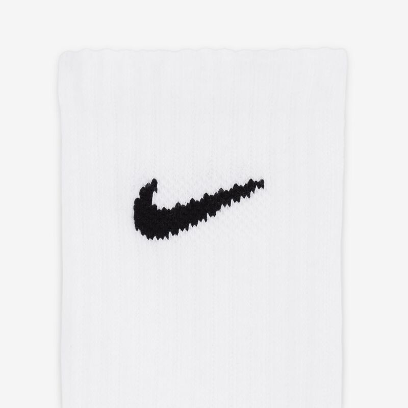 Nike Calcetines Cushioned Crew Cortas 3 Pares, BLANCO, hi-res image number null
