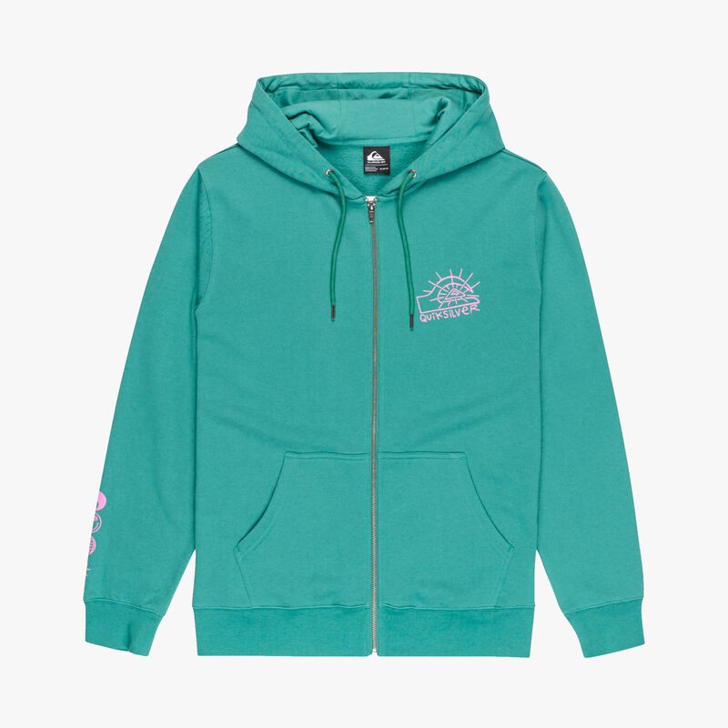 Quiksilver Poler&oacute;n GraphicZip , VERDE, hi-res image number null