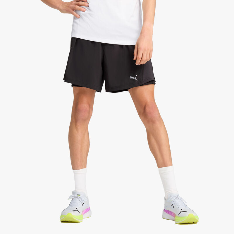 Puma Shorts de Running 2 en 1 VELOCITY, NEGRO, hi-res image number null
