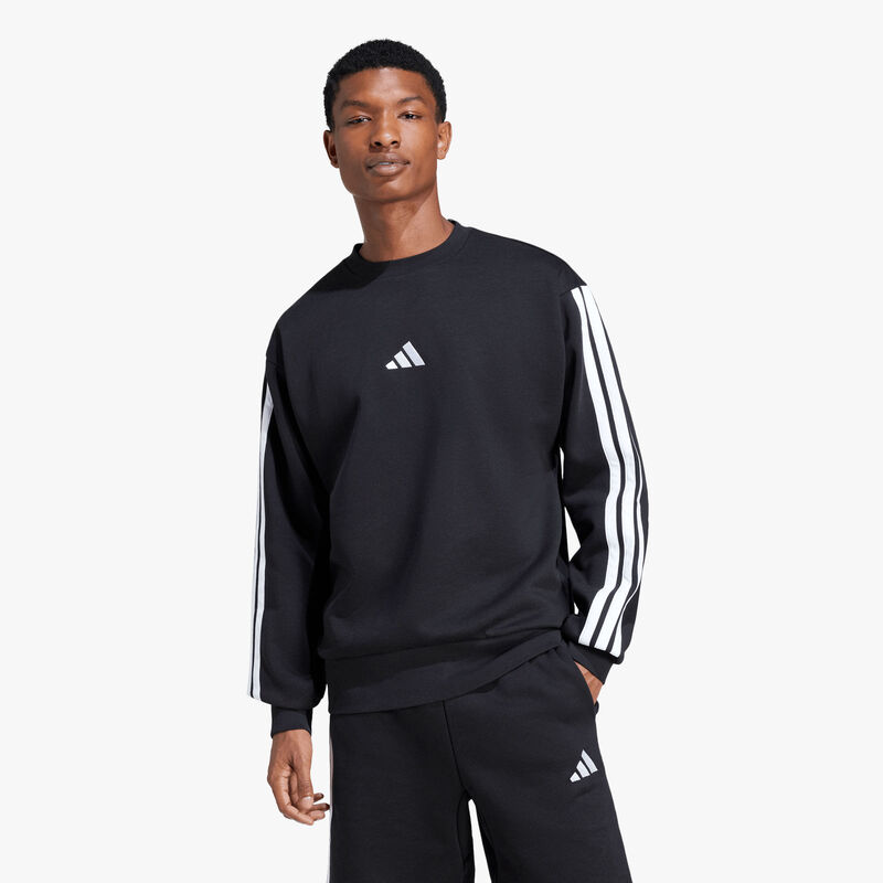 adidas Poler&oacute;n Essentials Fleece 3 Tiras, NEGRO, hi-res image number null