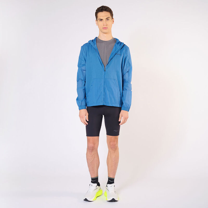 Saucony Chaqueta Elevate Packaw, AZUL, hi-res image number null