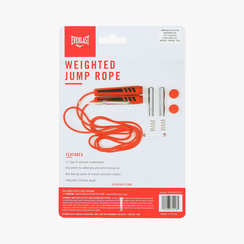 Everlast Cuerda para Saltar con Peso, ROJO, hi-res image number null