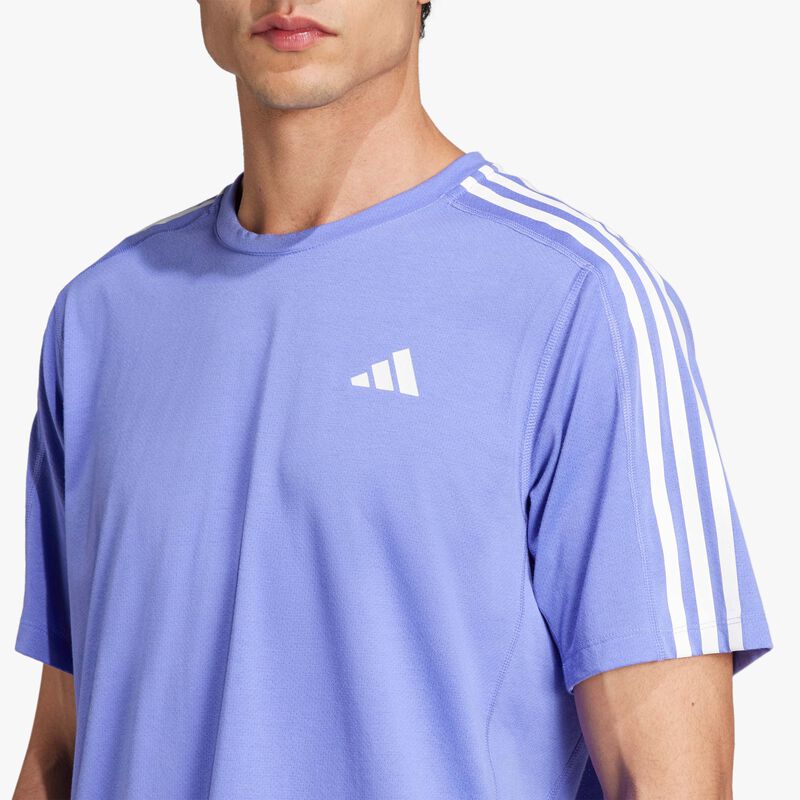 adidas Polera Own The Run 3 Bandas, AZUL, hi-res image number null