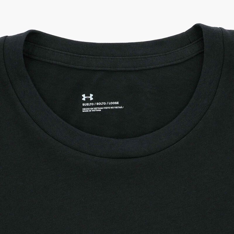 Under Armour Polera Left Chest Logo, NEGRO, hi-res image number null