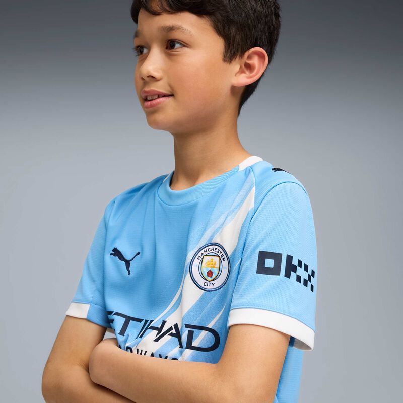 Puma Camiseta Manchester City 25/26 Local Juvenil, AZUL, hi-res image number null