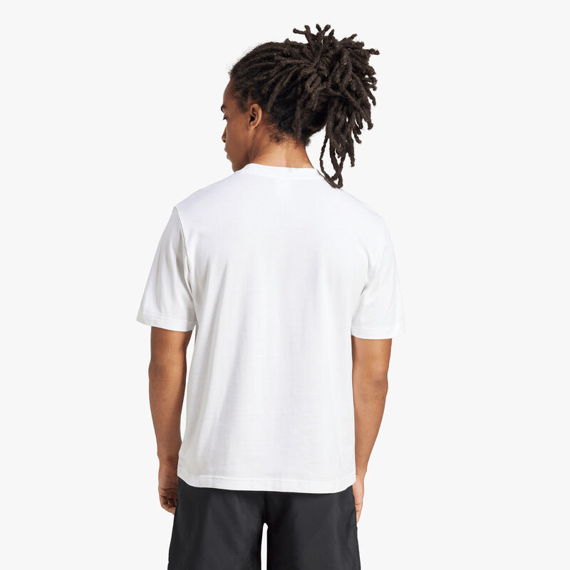 adidas Polera Essentials Logo Peque&ntilde;o Tejido Jersey, BLANCO, hi-res image number null