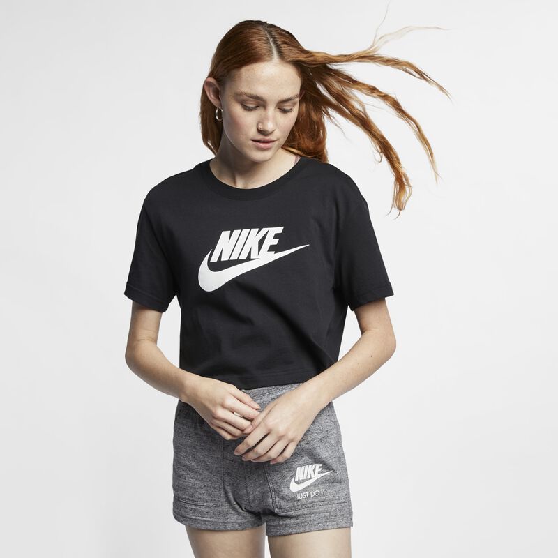Nike Polera Cropped  Sportswear Essential, NEGRO, hi-res image number null