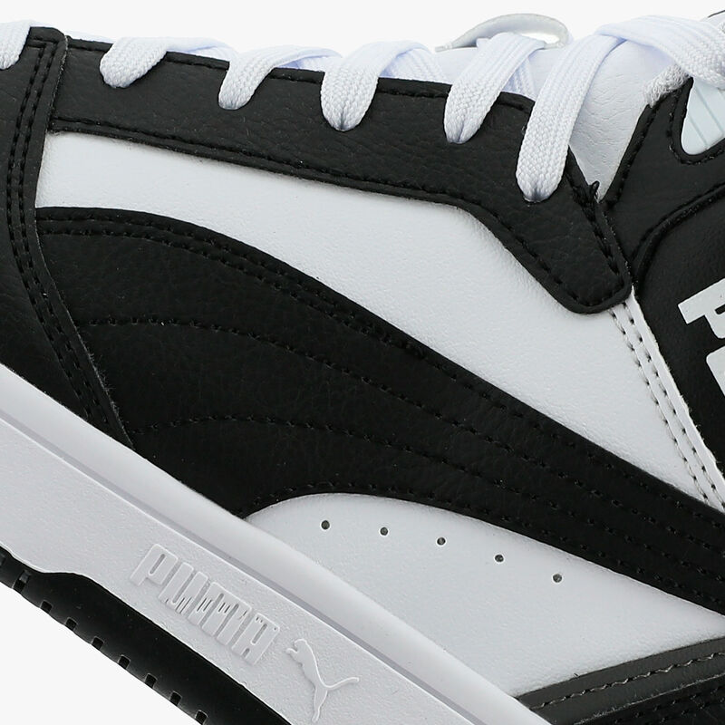 Puma Zapatillas Rebound V6 Mid JR, NEGRO, hi-res image number null
