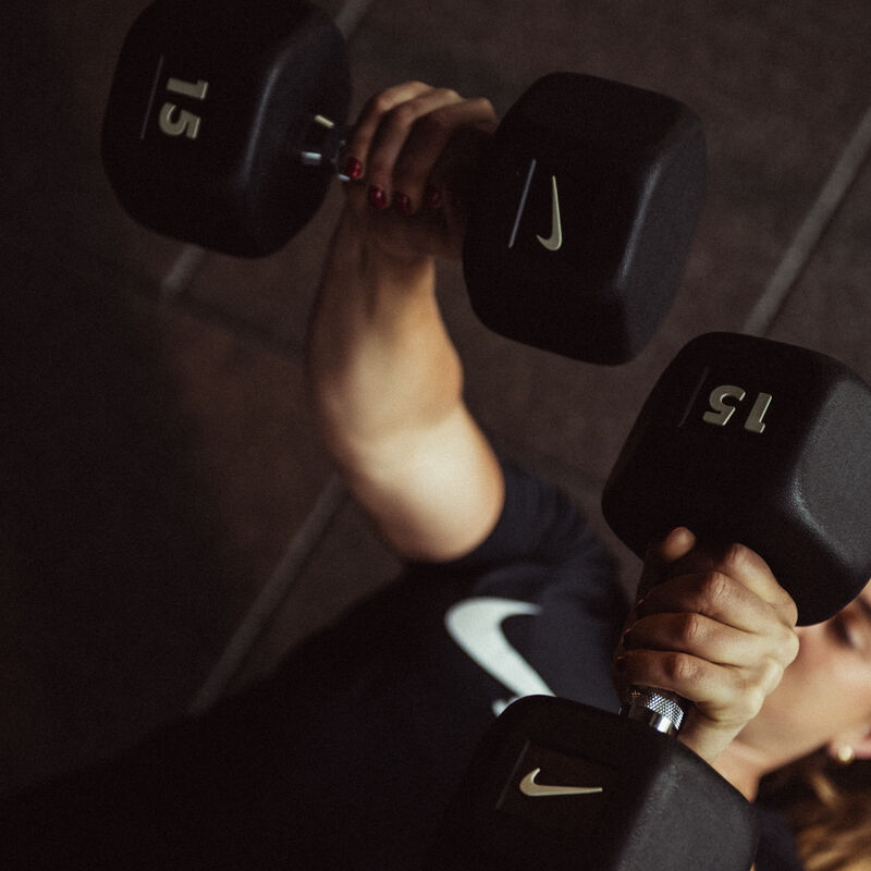 Nike Mancuerna Hexagonal 15 Kg, NEGRO, hi-res image number null