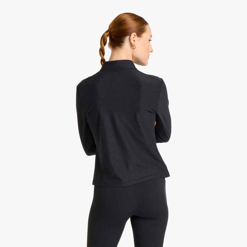 New Balance Chaqueta Space Dye Full Zip, NEGRO, hi-res image number null
