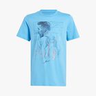 adidas Polera Gráfica de Fútbol Messi, AZUL, hi-res