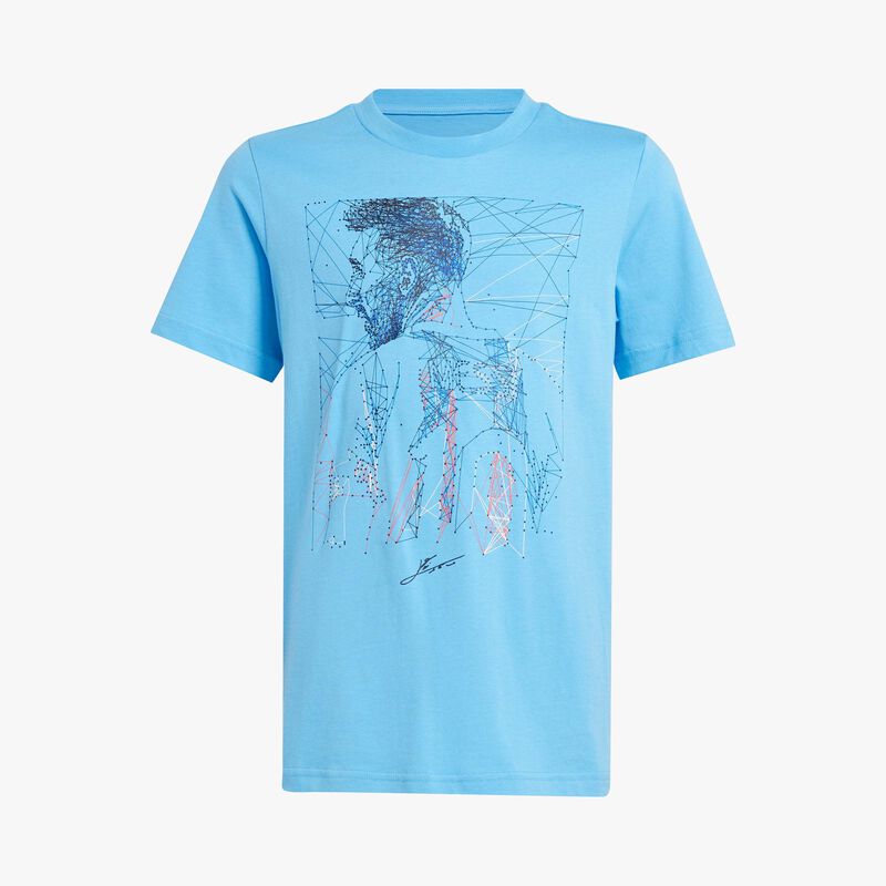 adidas Polera Gráfica de Fútbol Messi, AZUL, hi-res image number null