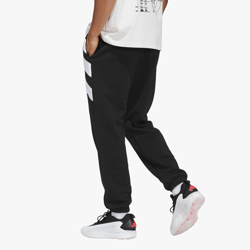 adidas Pantal&oacute;n de Felpa Anthony Edwards Foundation, NEGRO, hi-res image number null