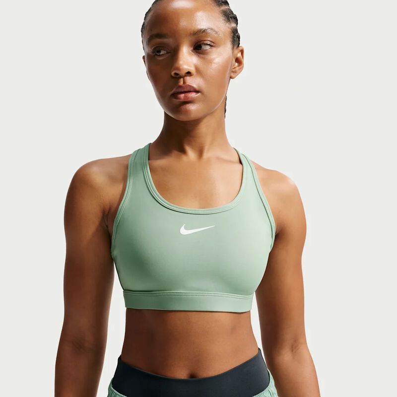Nike Top Deportivo Swoosh Medium Support, NEGRO, hi-res image number null