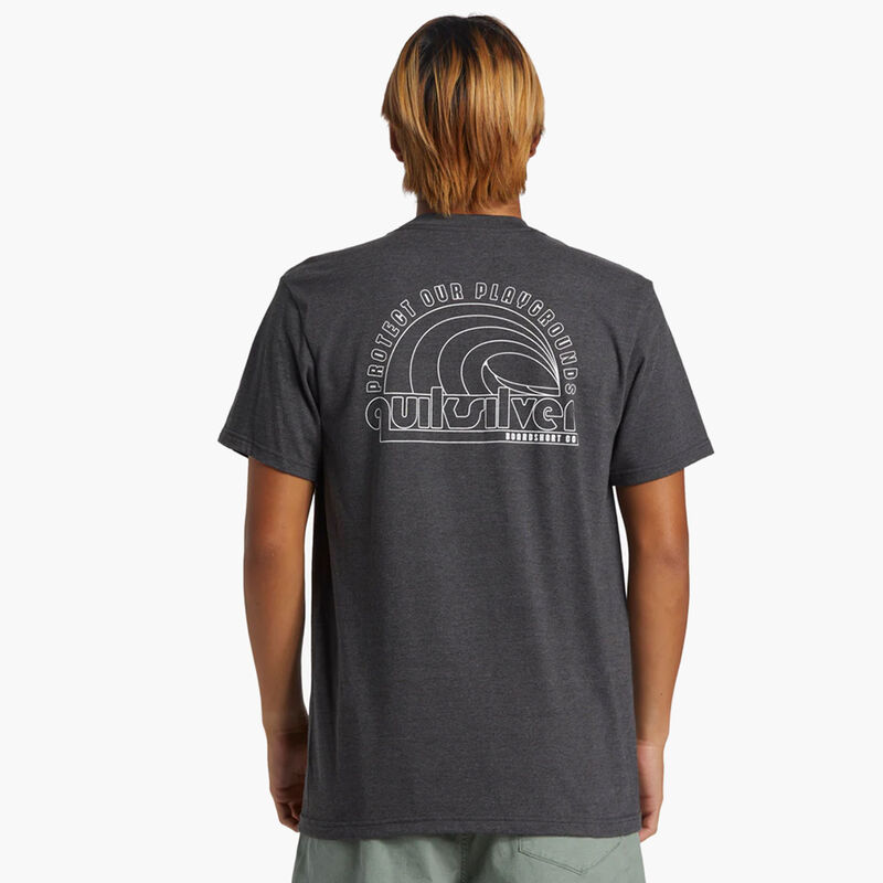 Quiksilver Polera Decal, GRIS, hi-res image number null