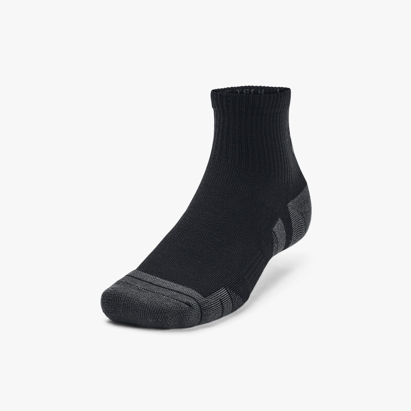 Under Armour Calcetines Performance Tech Tobilleras 3 Pares, NEGRO, hi-res image number null