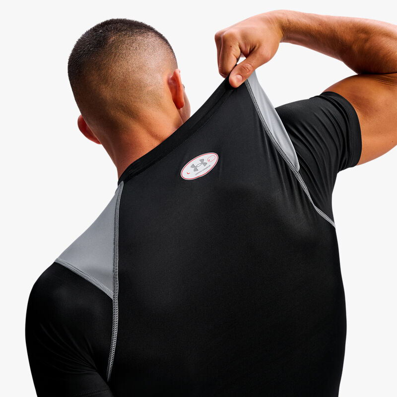 Under Armour Polera HeatGear Elite, NEGRO, hi-res image number null