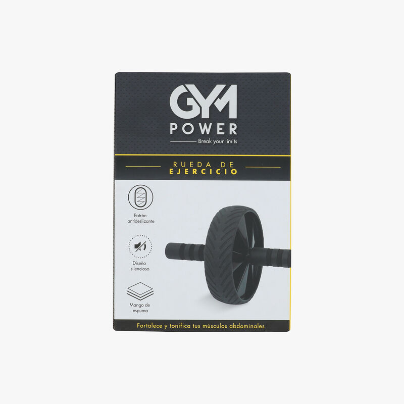 Gym Power Excercise Wheel, NEGRO, hi-res image number null