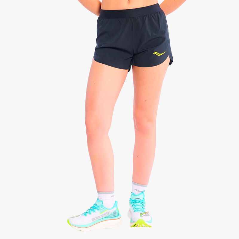 Saucony Shorts Endorphin Split, NEGRO, hi-res image number null