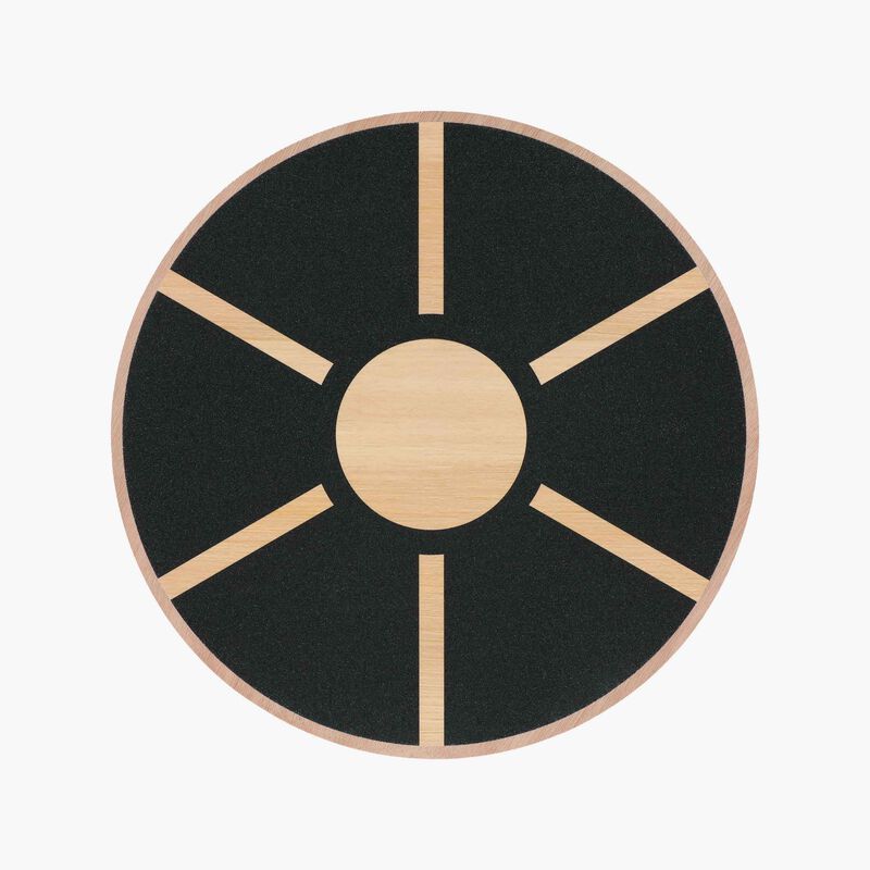 Gym Power Wooden Balance Board, NEGRO, hi-res image number null