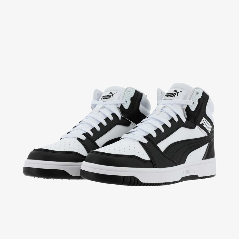 Puma Zapatillas Rebound V6 Mid JR, NEGRO, hi-res image number null