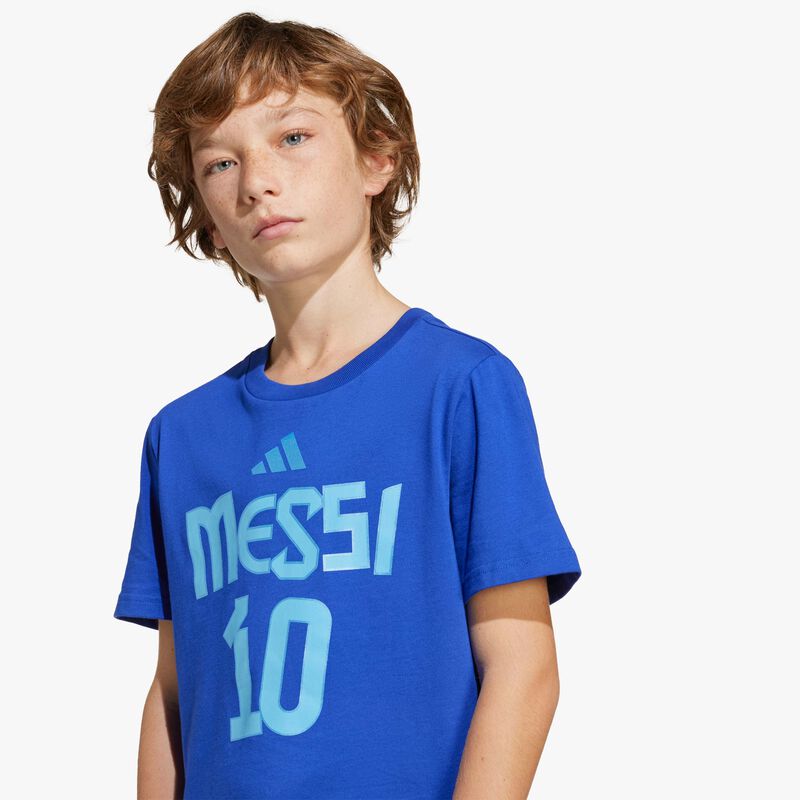 adidas Polera Messi Niños, AZUL, hi-res image number null