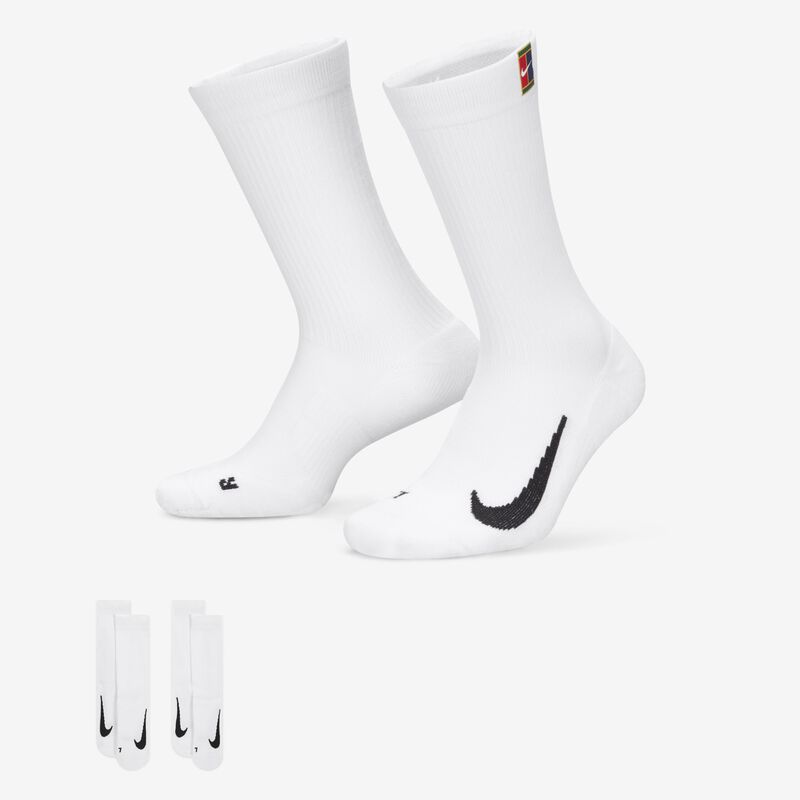 NikeCourt Multiplier Cushioned Largas 2 Pares, BLANCO, hi-res image number null