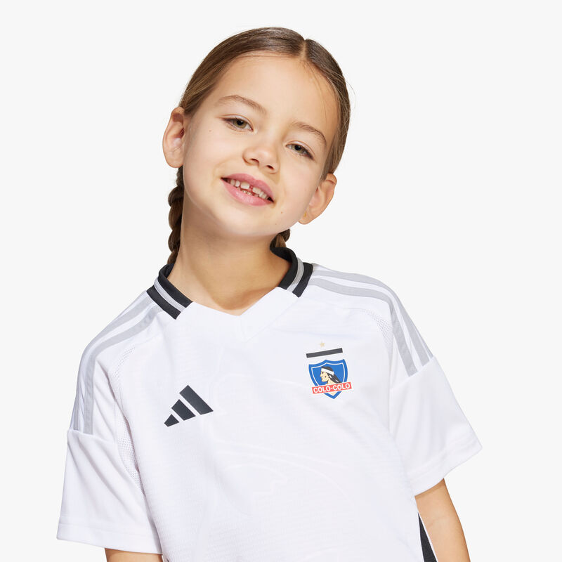 adidas Conjunto Local Colo-Colo 2025 Niño, BLANCO, hi-res image number null