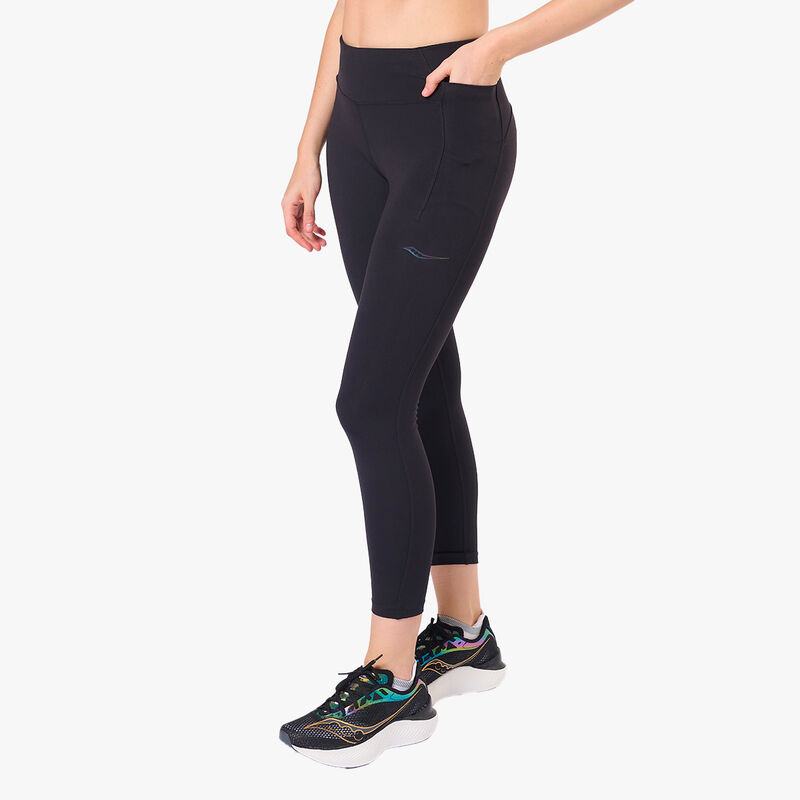 Saucony Calzas Fortify Crop, NEGRO, hi-res image number null