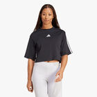 adidas Polera Essentials 3 Tiras, NEGRO, hi-res