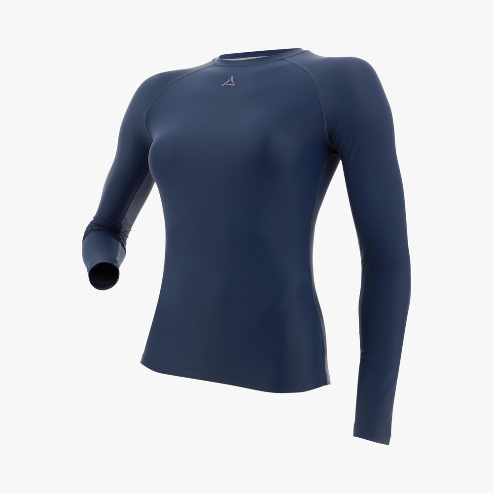 Aquatik W2_CQ Poleras manga larga natación mujer