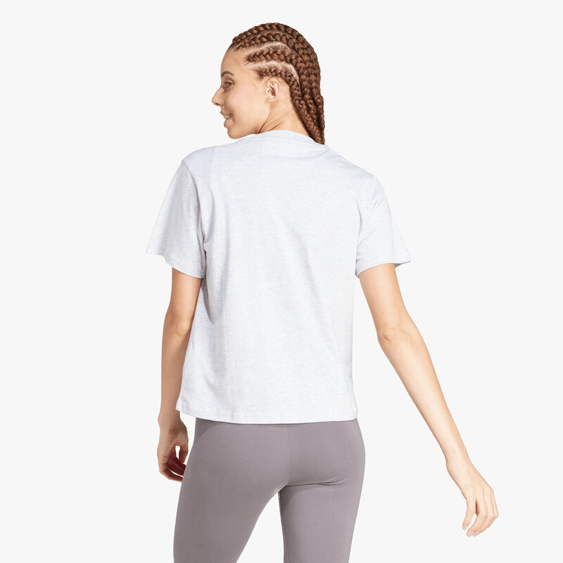 adidas Polera Essentials Logo Pequeño Algodón, GRIS, hi-res image number null