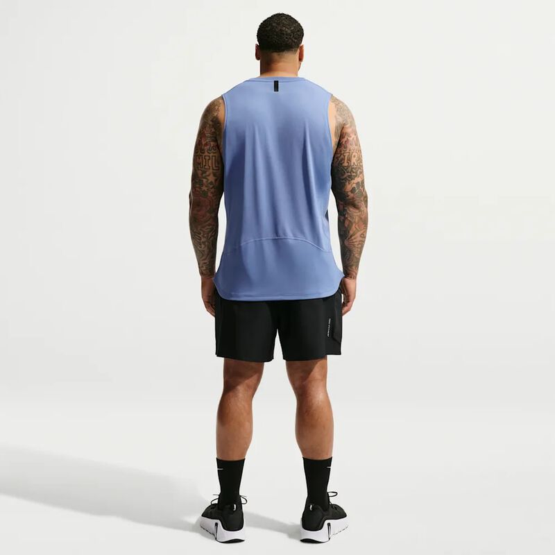 Nike Polera Pro Dri-FIT, AZUL, hi-res image number null