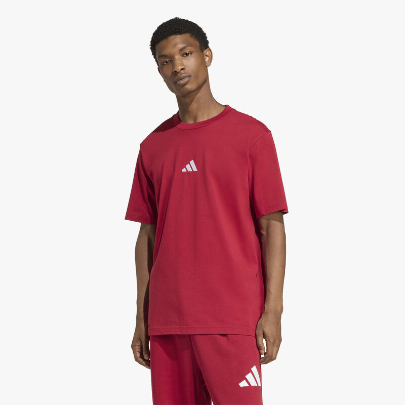 adidas Polera Essentials Small Logo, ROJO, hi-res image number null