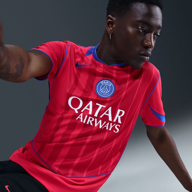 Nike Camiseta Paris Saint-Germain 2025/26 Visita 2 Stadium, ROJO, hi-res image number null