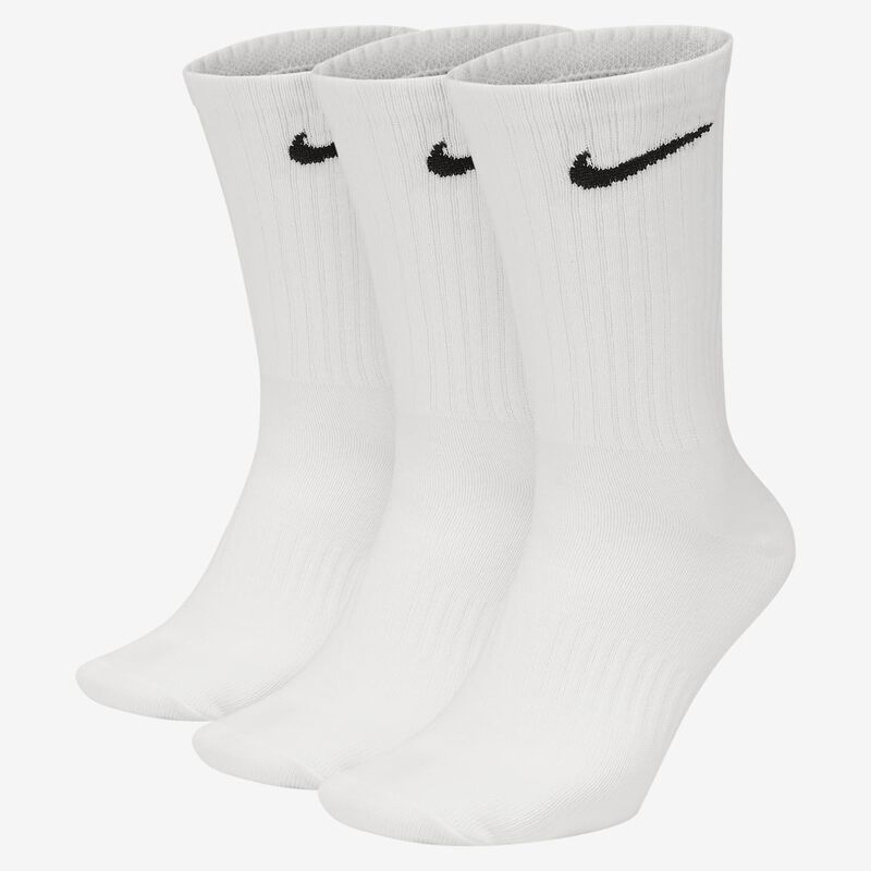 Nike Everyday Lightweight Largas 3 Pares, BLANCO, hi-res image number null