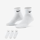 Nike Everyday Cushioned Tobilleras 3 Pares, BLANCO, hi-res