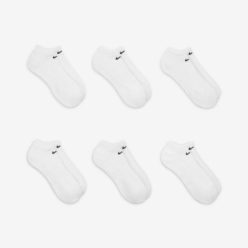 Nike Everyday Cushioned Invisibles 6 Pares, BLANCO, hi-res image number null