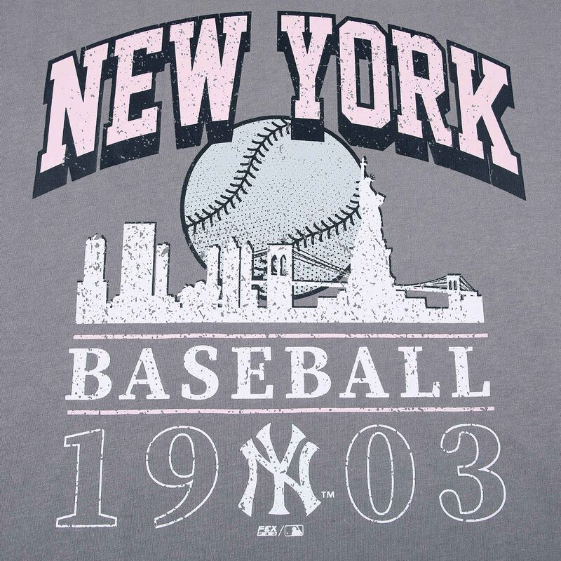 MLB Polera Vintage Graphics Collection Yankees, GRIS, hi-res image number null