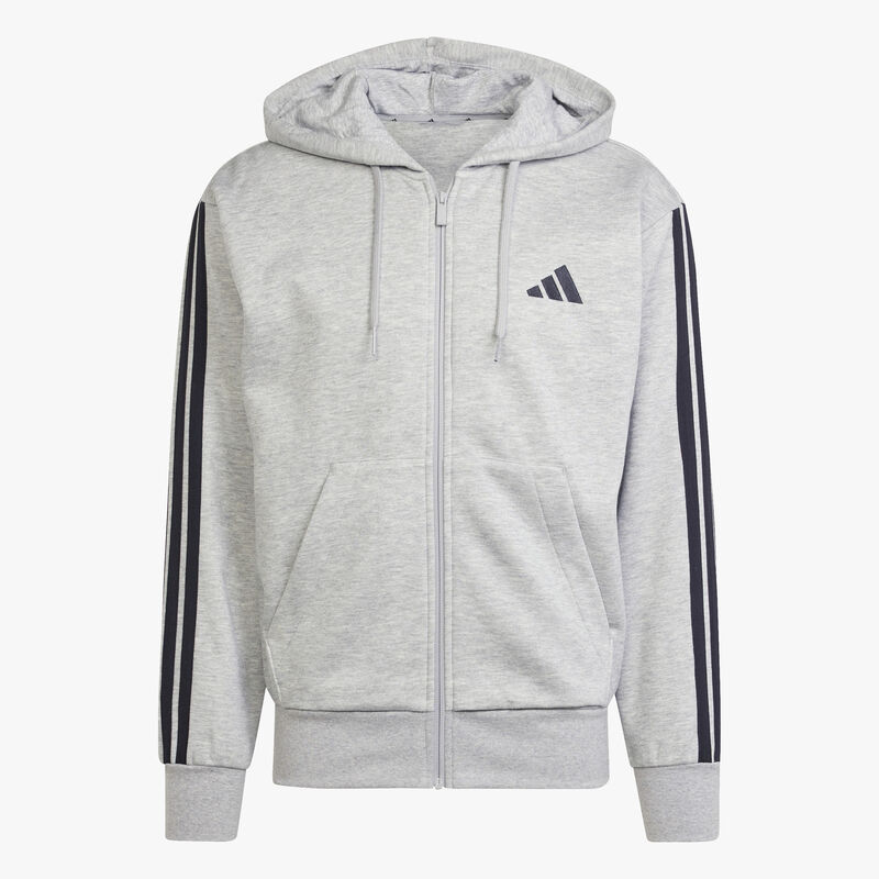 adidas Chaqueta Essentials 3-Stripes Fleece, GRIS, hi-res image number null