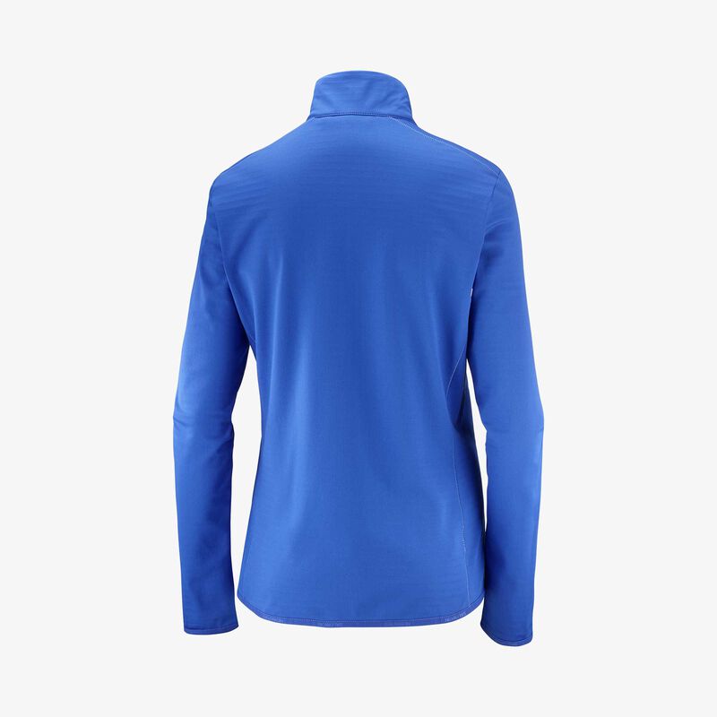 Salomon Polerón Outrack Full Zip Mid, AZUL, hi-res image number null
