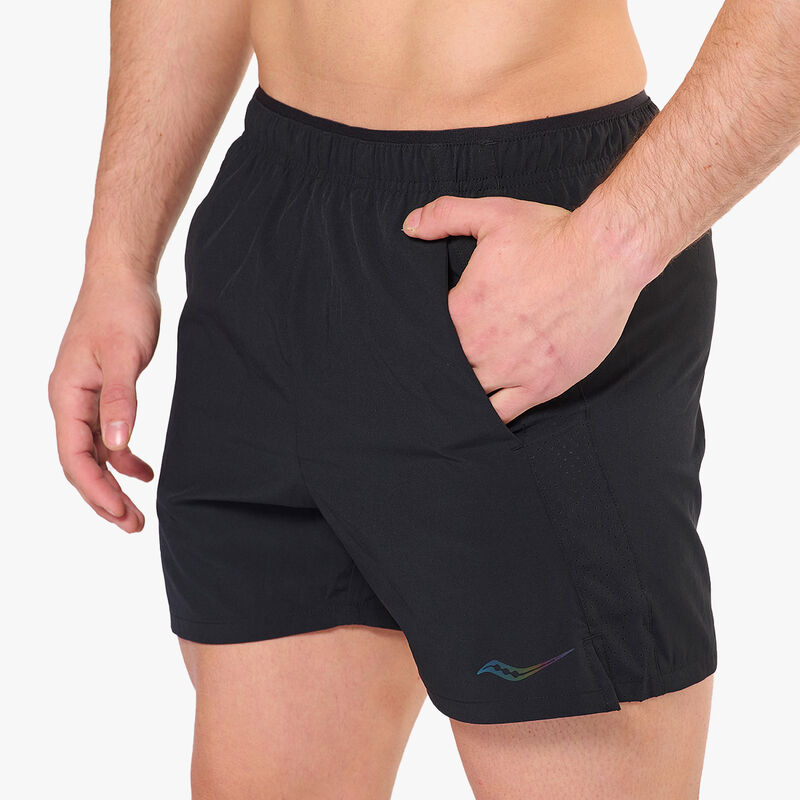 Saucony Shorts Outpace 5, NEGRO, hi-res image number null