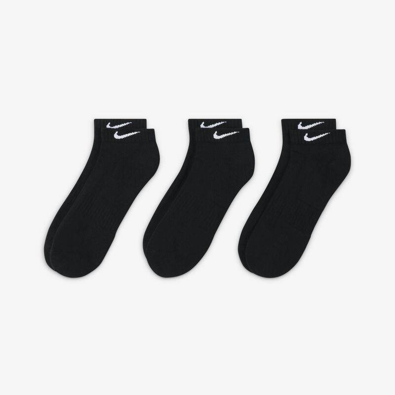 Nike Everyday Cushioned Cortas 3 Pares, NEGRO, hi-res image number null