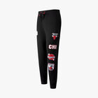 NBA Pantalón Logo Patches Bulls, NEGRO, hi-res