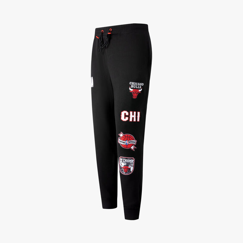 NBA Pantalón Logo Patches Bulls, NEGRO, hi-res image number null