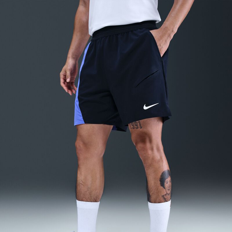 NikeCourt Shorts de tenis Slam, AZUL, hi-res image number null