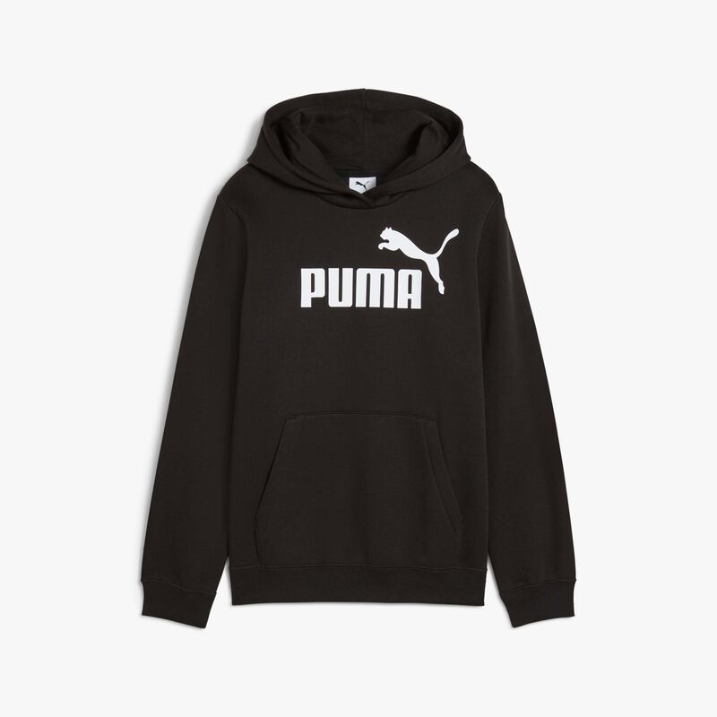 Puma Poler&oacute;n Ess Con Logotipo N.&ordm; 1 Juvenil, NEGRO, hi-res image number null