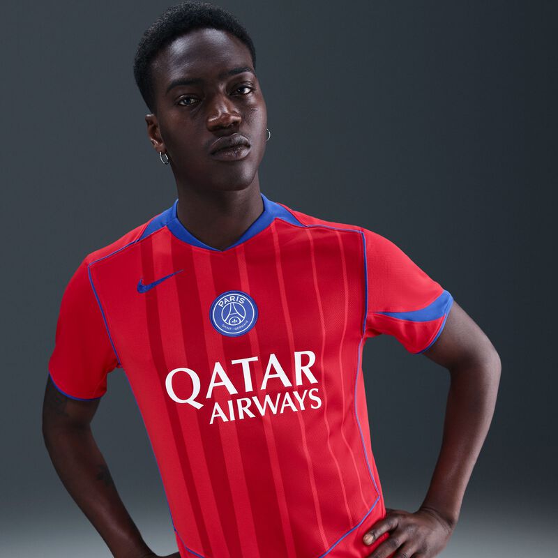 Nike Camiseta Paris Saint-Germain 2025/26 Visita 2 Stadium, ROJO, hi-res image number null