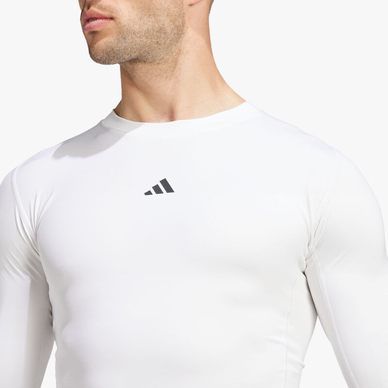 adidas Polera de Compresi&oacute;n TECHFIT, BLANCO, hi-res image number null